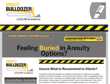 Tablet Screenshot of annuitybulldozer.com